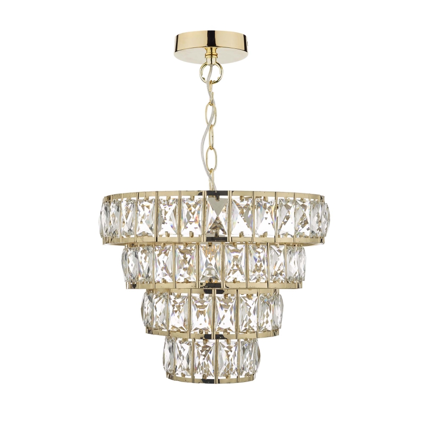 Där Lighting CER0135 - Полилей на верига CERYS 1xE27/60W/230V златист