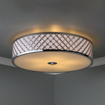Där Lighting CIV5050 - Таванно осветително тяло CIVIC 5xE14/60W/230V, диам. 50 см, лъскав хром