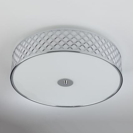 Där Lighting CIV5050 - Таванно осветително тяло CIVIC 5xE14/60W/230V, диам. 50 см, лъскав хром