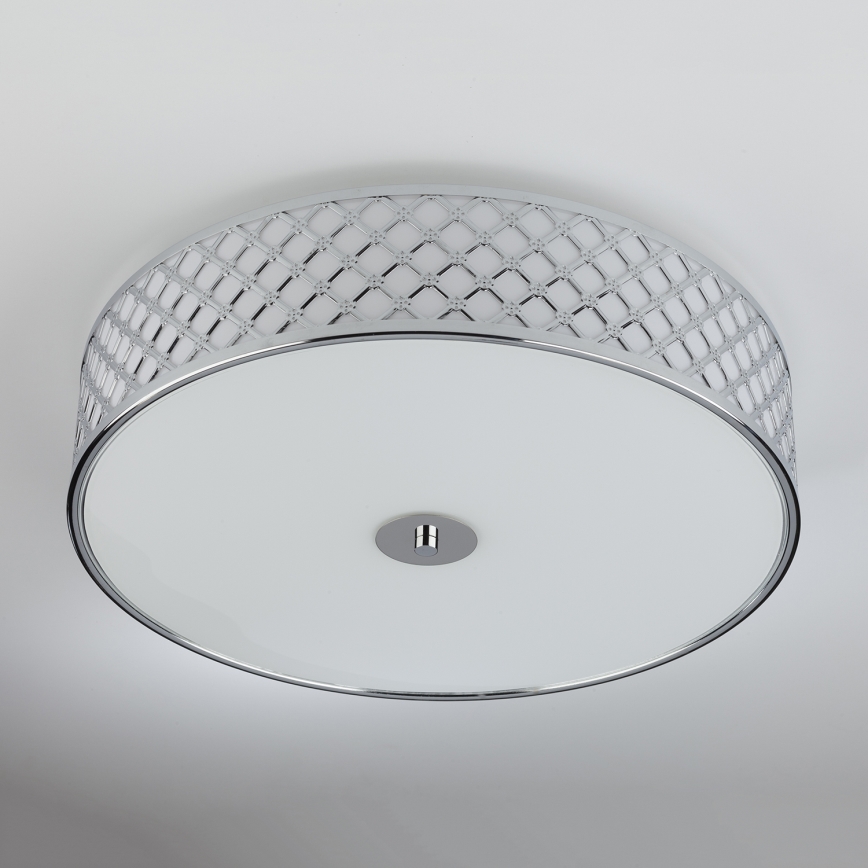 Där Lighting CIV5050 - Таванно осветително тяло CIVIC 5xE14/60W/230V, диам. 50 см, лъскав хром