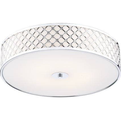 Där Lighting CIV5050 - Таванно осветително тяло CIVIC 5xE14/60W/230V, диам. 50 см, лъскав хром