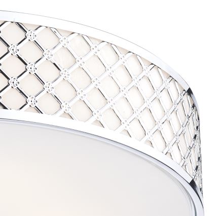 Där Lighting CIV5050 - Таванно осветително тяло CIVIC 5xE14/60W/230V, диам. 50 см, лъскав хром