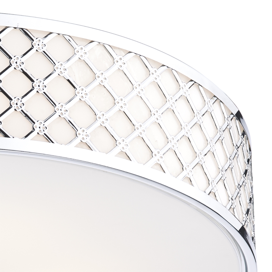 Där Lighting CIV5050 - Таванно осветително тяло CIVIC 5xE14/60W/230V, диам. 50 см, лъскав хром