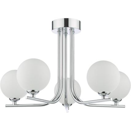 Där Lighting CRA5450-02 - Полилей на штанга CRADLE 5xG9/25W/230V лъскав хром