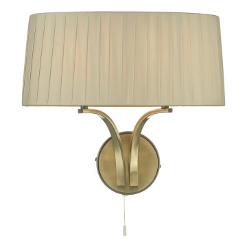 Där Lighting CRI0929 - Настенна лампа CRISTIN 2xE14/40W/230V месинг/таупе