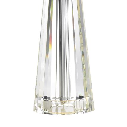 Där Lighting CYP4208 - Настолна лампа CYPRUS 1xE27/60W/230V кремава/прозрачна