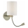 Där Lighting FET0775 - LED стенен аплик FETA 1xE27/60W/230V + LED/1W месинг