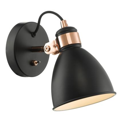 Där Lighting FRE0722 - Настенно насочващо осветително тяло FREDERICK 1xE14/40W/230V черно