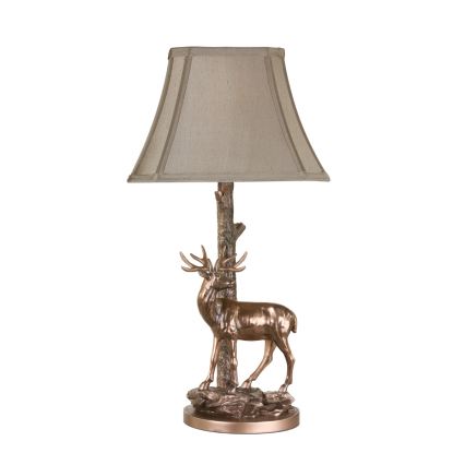Där Lighting GUL5545-X - Настолна лампа GULLIVER 1xE27/60W/230V бежова/бронзова