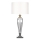 Där Lighting HIN4208 - Настолна лампа HINTON 1xE27/60W/230V бял/лъскав хром