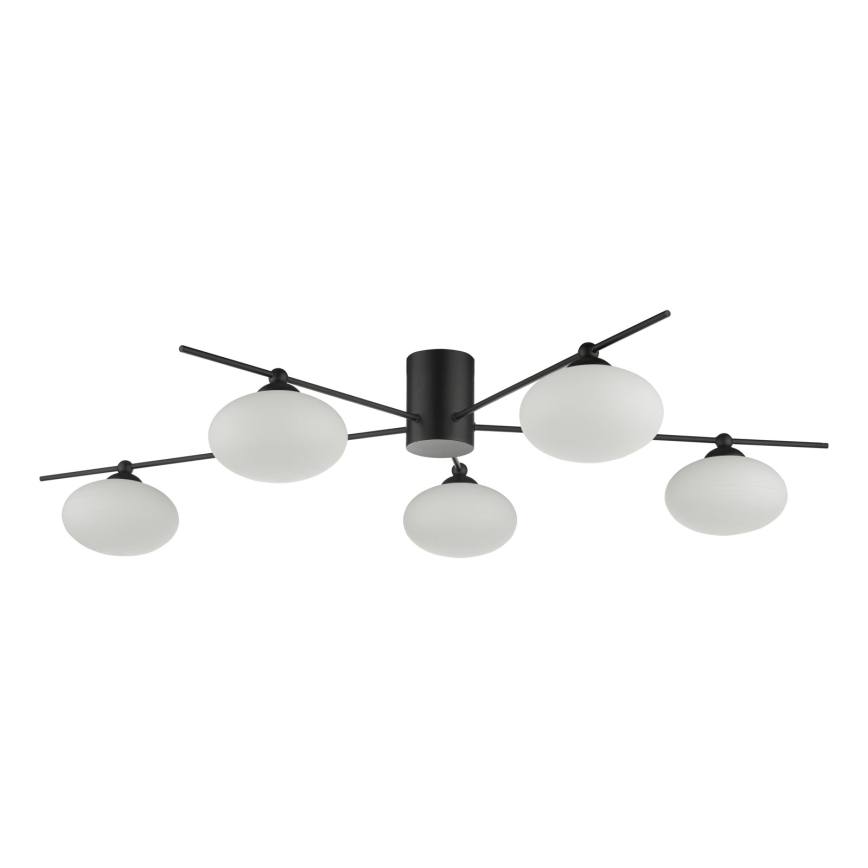 Där Lighting JAS5422 - Плафонен полилей JASPER 5xG9/25W/230V черен