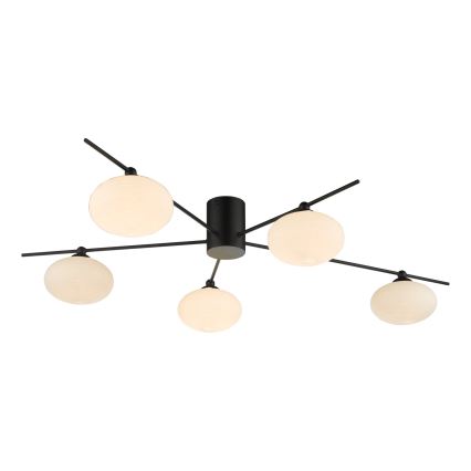 Där Lighting JAS5422 - Плафонен полилей JASPER 5xG9/25W/230V черен