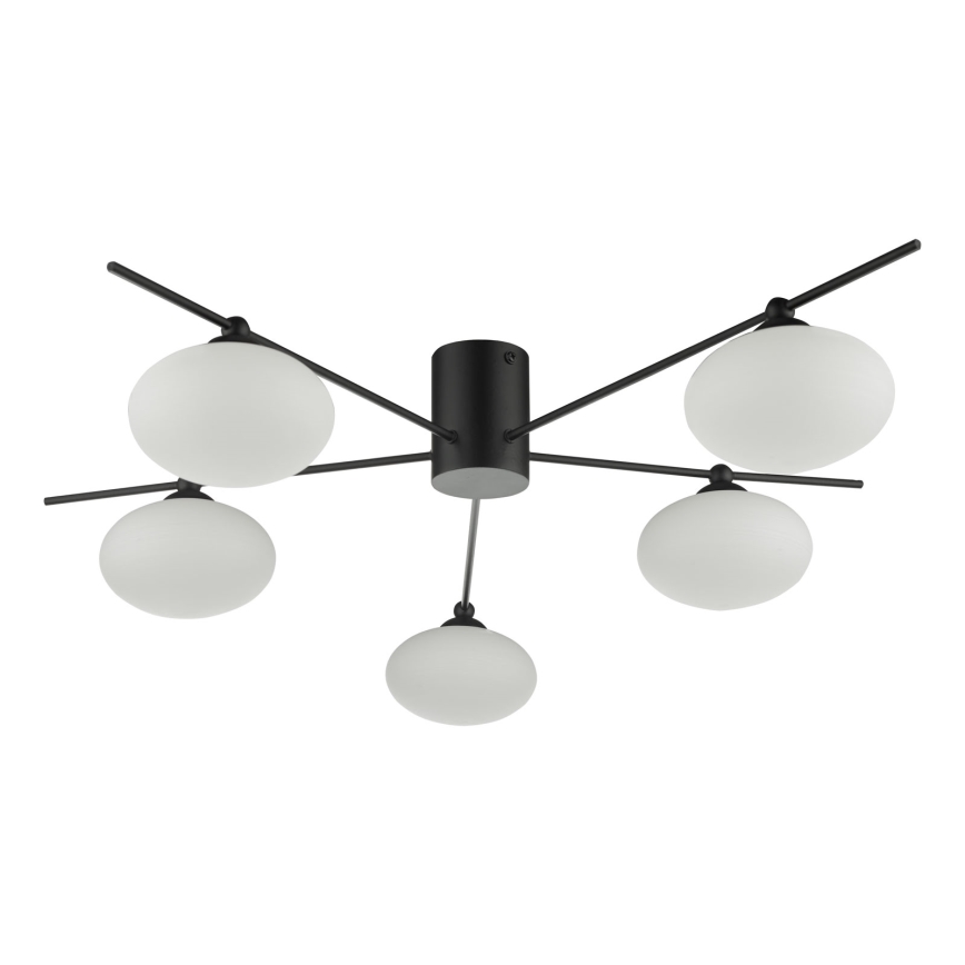 Där Lighting JAS5422 - Плафонен полилей JASPER 5xG9/25W/230V черен