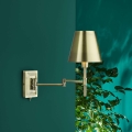 Där Lighting KEN0775 - Гъвкава стенна лампа KENSINGTON 1xE14/25W/230V месинг