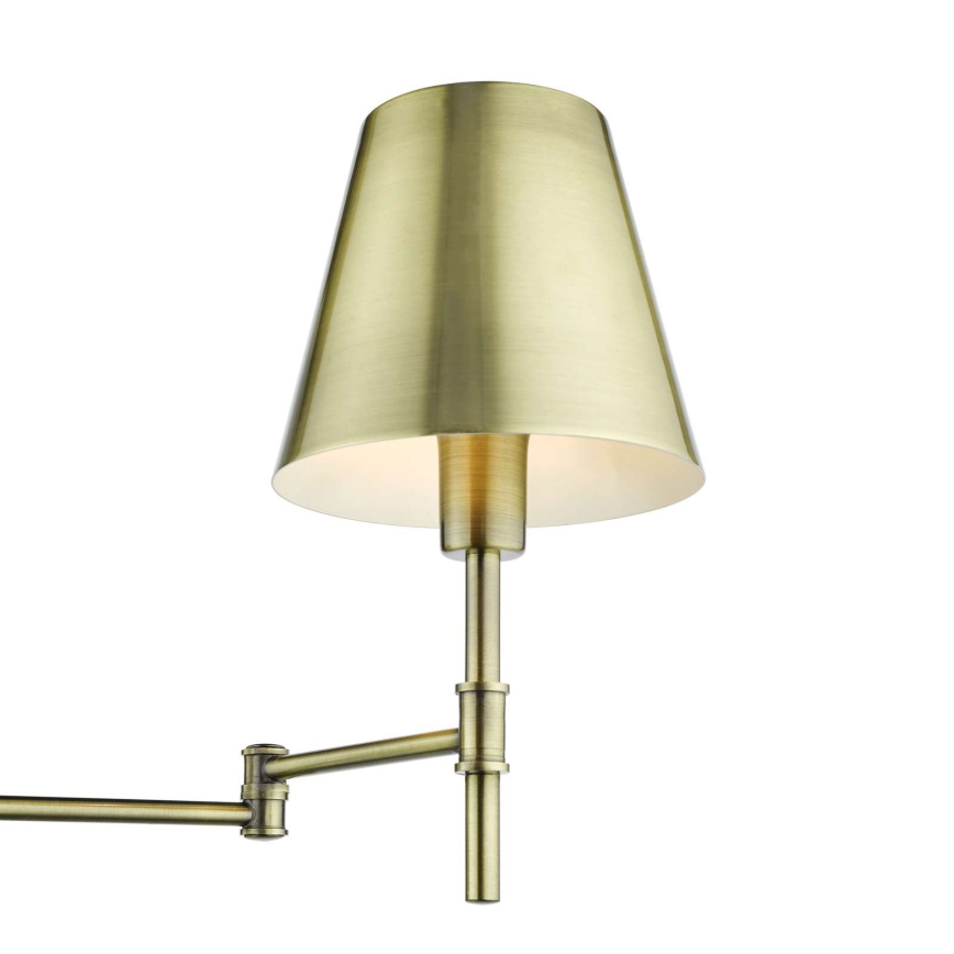 Där Lighting KEN0775 - Гъвкава стенна лампа KENSINGTON 1xE14/25W/230V месинг