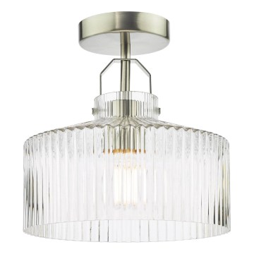 Där Lighting LEN4846 - Повърхностно монтиран полилей LENKA 1xE27/60W/230V матов хром