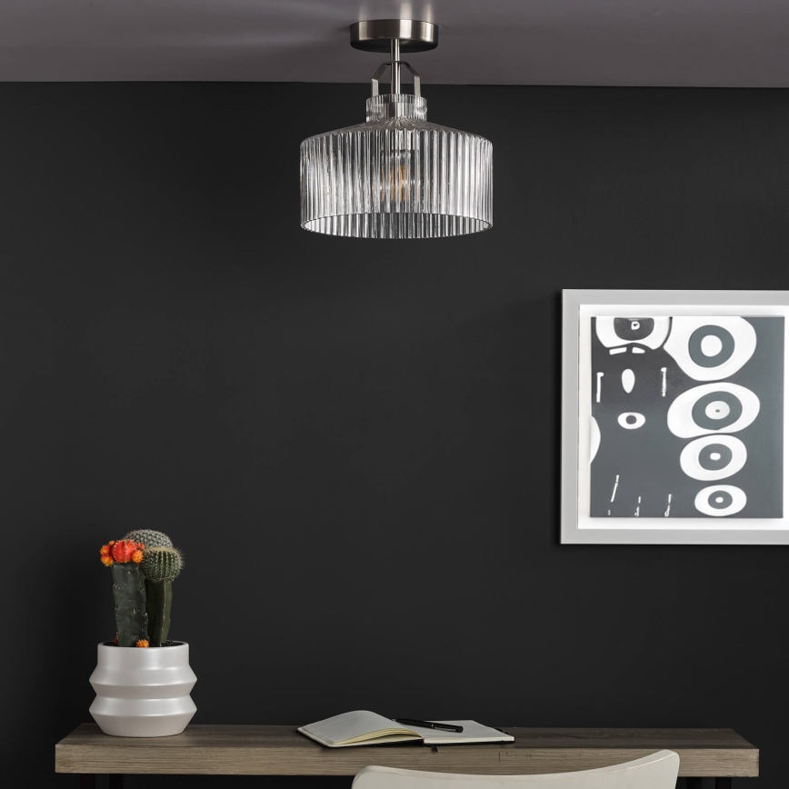 Där Lighting LEN4846 - Повърхностно монтиран полилей LENKA 1xE27/60W/230V матов хром