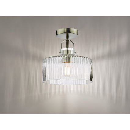 Där Lighting LEN4846 - Повърхностно монтиран полилей LENKA 1xE27/60W/230V матов хром