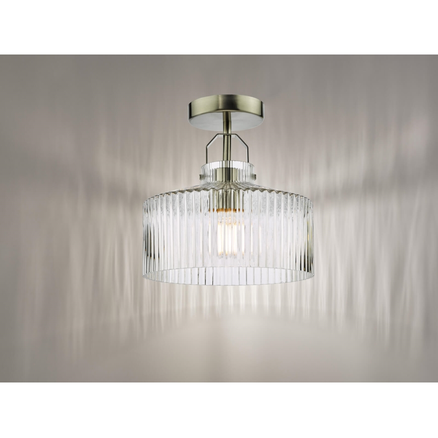 Där Lighting LEN4846 - Повърхностно монтиран полилей LENKA 1xE27/60W/230V матов хром