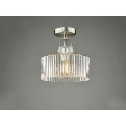 Där Lighting LEN4846 - Повърхностно монтиран полилей LENKA 1xE27/60W/230V матов хром