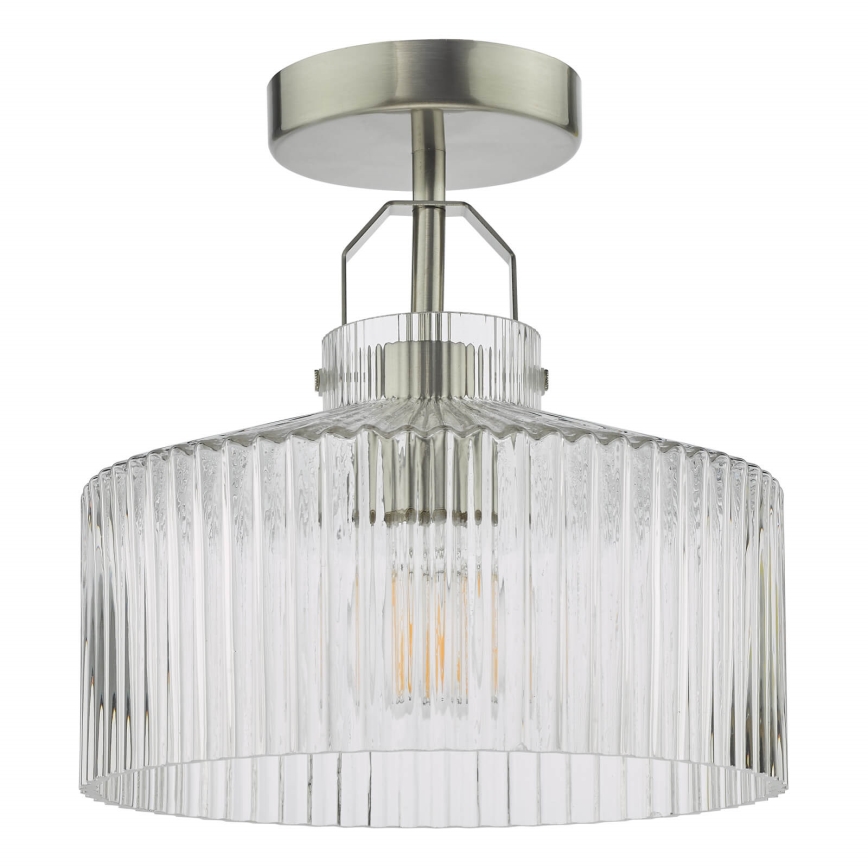 Där Lighting LEN4846 - Повърхностно монтиран полилей LENKA 1xE27/60W/230V матов хром