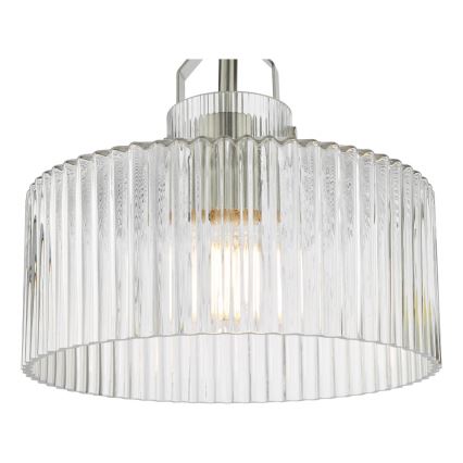Där Lighting LEN4846 - Повърхностно монтиран полилей LENKA 1xE27/60W/230V матов хром
