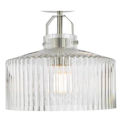 Där Lighting LEN4846 - Повърхностно монтиран полилей LENKA 1xE27/60W/230V матов хром