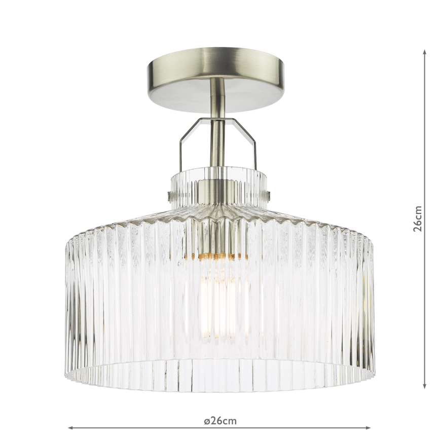 Där Lighting LEN4846 - Повърхностно монтиран полилей LENKA 1xE27/60W/230V матов хром