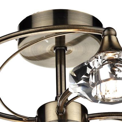 Där Lighting LUT0675 - Повърхностно монтиран полилей LUTHER 6xG9/40W/230V месинг
