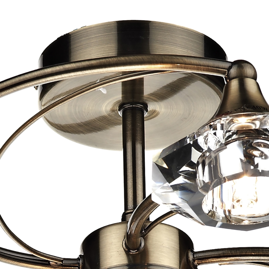 Där Lighting LUT0675 - Повърхностно монтиран полилей LUTHER 6xG9/40W/230V месинг