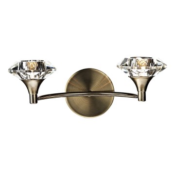 Där Lighting LUT0975 - Настенна лампа LUTHER 2xG9/40W/230V, месинг
