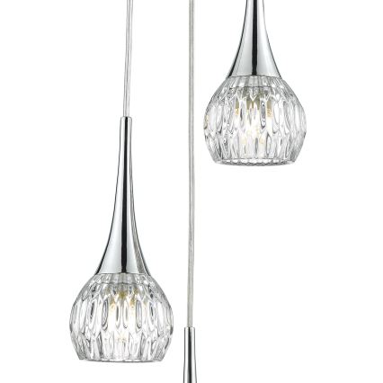 Där Lighting LYA0350 - Полилей на кабел LYALL 3xG9/40W/230V, лъскав хром