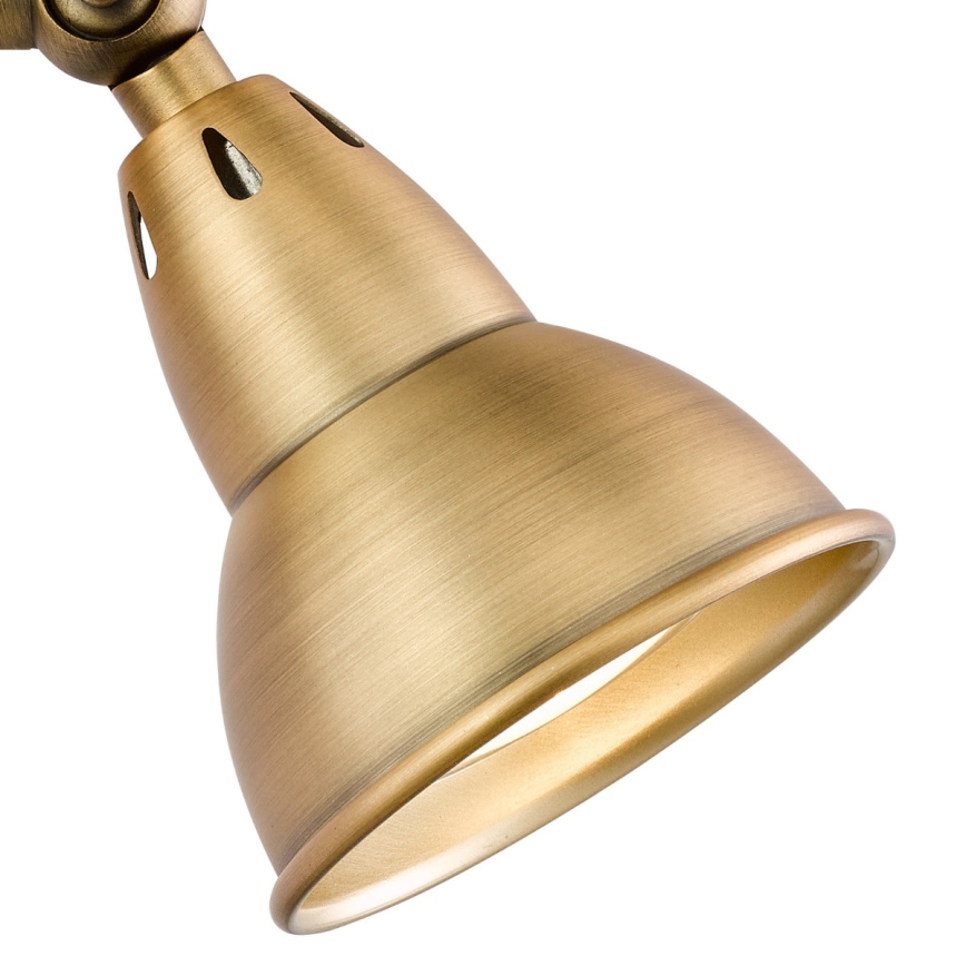 Där Lighting NAT0742 - Настенно спот осветително тяло NATHANIEL 1xGU10/11W/230V месинг