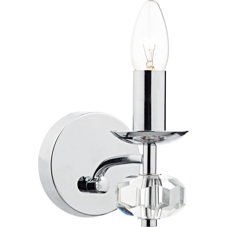 Där Lighting OLE0750 - Настенна лампа OLEANA 1xE14/40W/230V лъскав хром
