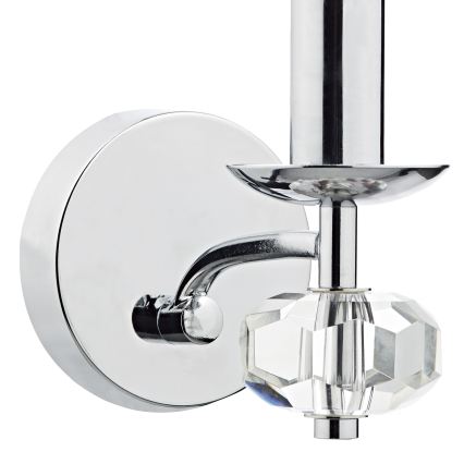 Där Lighting OLE0750 - Настенна лампа OLEANA 1xE14/40W/230V лъскав хром