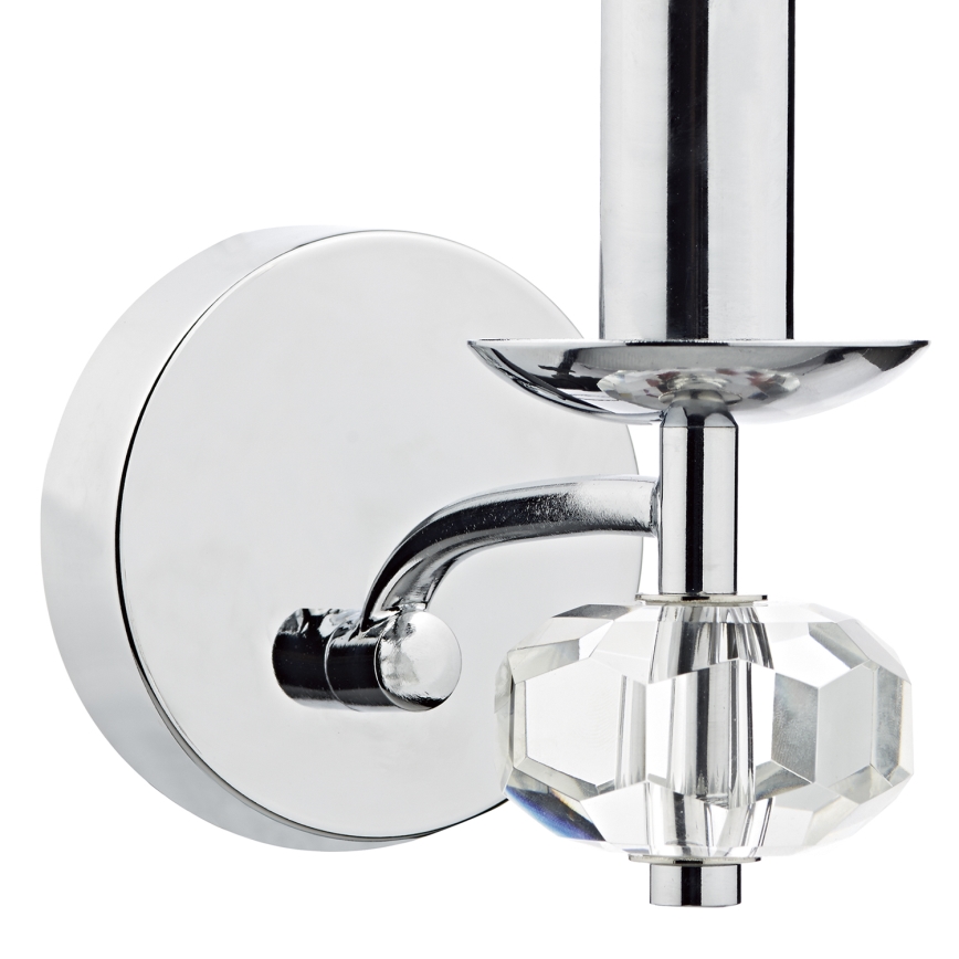 Där Lighting OLE0750 - Настенна лампа OLEANA 1xE14/40W/230V лъскав хром
