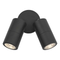 Där Lighting ORT0922 - LED външно стенно точково осветително тяло ORTEGA 2xGU10/5W/230V IP65 черно