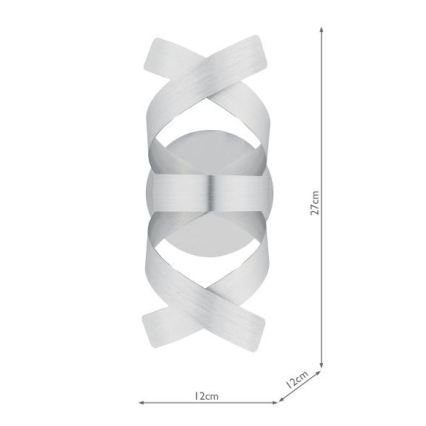 Där Lighting RAW0750 - Стенно осветително тяло RAWLEY 1xG9/25W/230V матов хром