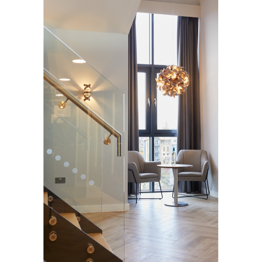 Där Lighting RAW0764 - Стенно осветително тяло RAWLEY 1xG9/25W/230V медно