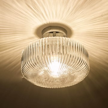 Där Lighting RIV5208 - Плафон за баня RIVA, повърхностно монтиран, 1xE27/60W/230V, IP44, лъскав хром