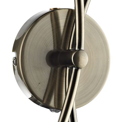 Där Lighting SEA0975 - Настенно осветително тяло SEATTLE 2xG9/40W/230V месинг