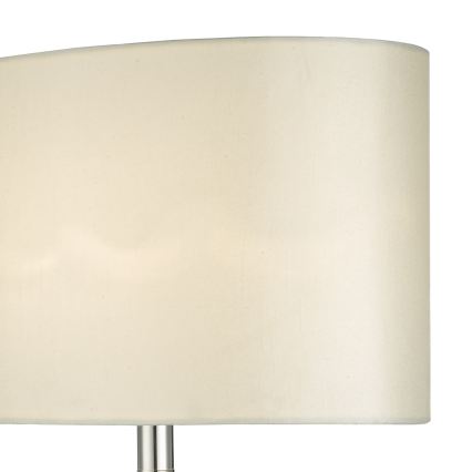 Där Lighting SYR4235 - Настолна лампа SYRACUSE 1xE27/60W/230V лъскав хром/кремава