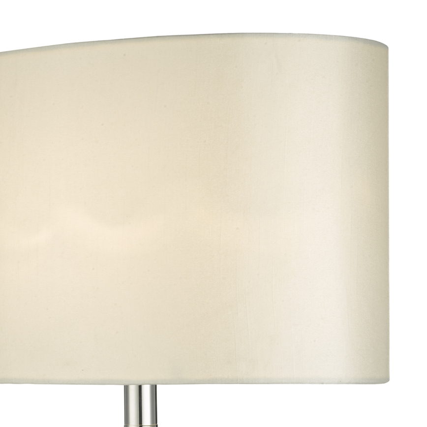 Där Lighting SYR4235 - Настолна лампа SYRACUSE 1xE27/60W/230V лъскав хром/кремава
