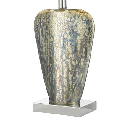 Där Lighting SYR4235 - Настолна лампа SYRACUSE 1xE27/60W/230V лъскав хром/кремава