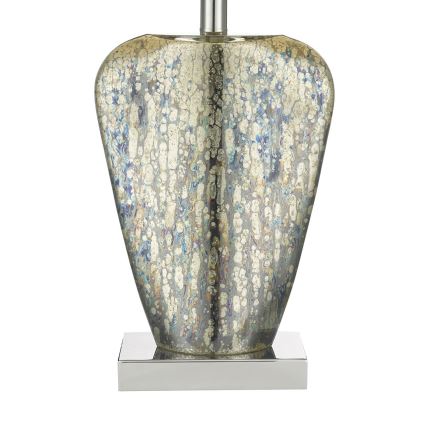 Där Lighting SYR4235 - Настолна лампа SYRACUSE 1xE27/60W/230V лъскав хром/кремава