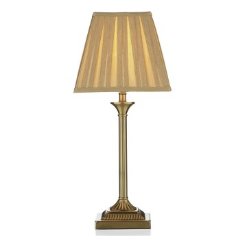 Där Lighting TAY4075-X - Настолна лампа TAYLOR 1xE14/40W/230V бежова/месинг