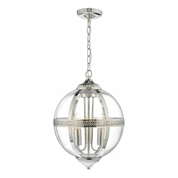 Där Lighting VAN0338 - Полилей на верига VANESSA 3xE14/40W/230V лъскав хром