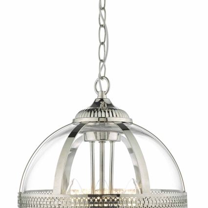 Där Lighting VAN0338 - Полилей на верига VANESSA 3xE14/40W/230V лъскав хром
