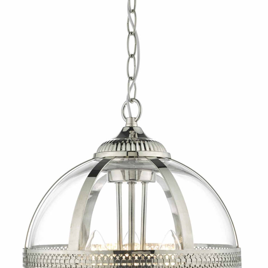 Där Lighting VAN0338 - Полилей на верига VANESSA 3xE14/40W/230V лъскав хром