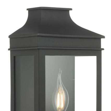 Där Lighting VAP5222 - Външно стенно осветително тяло VAPOUR 1xE14/60W/230V IP44 черно